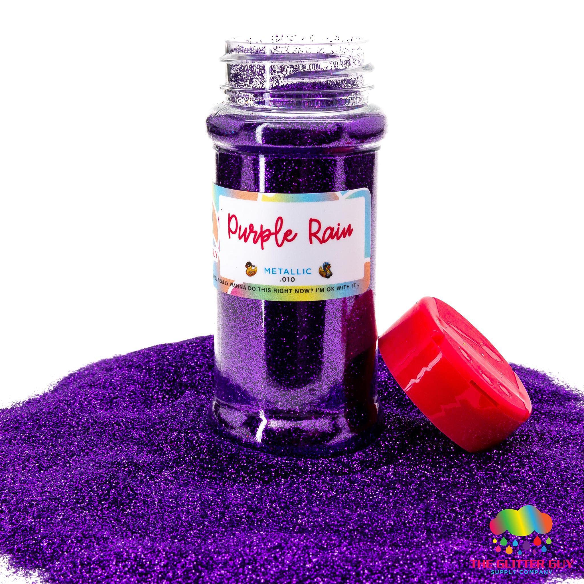 The Glitter GuyThe Glitter Guy: Purple Reign (Premium Deep Purple Metallic Glitter) 3.5oz FINE 0.010" 1/96" 0.254MM for Crafts Tumblers Decorations DIY Projects