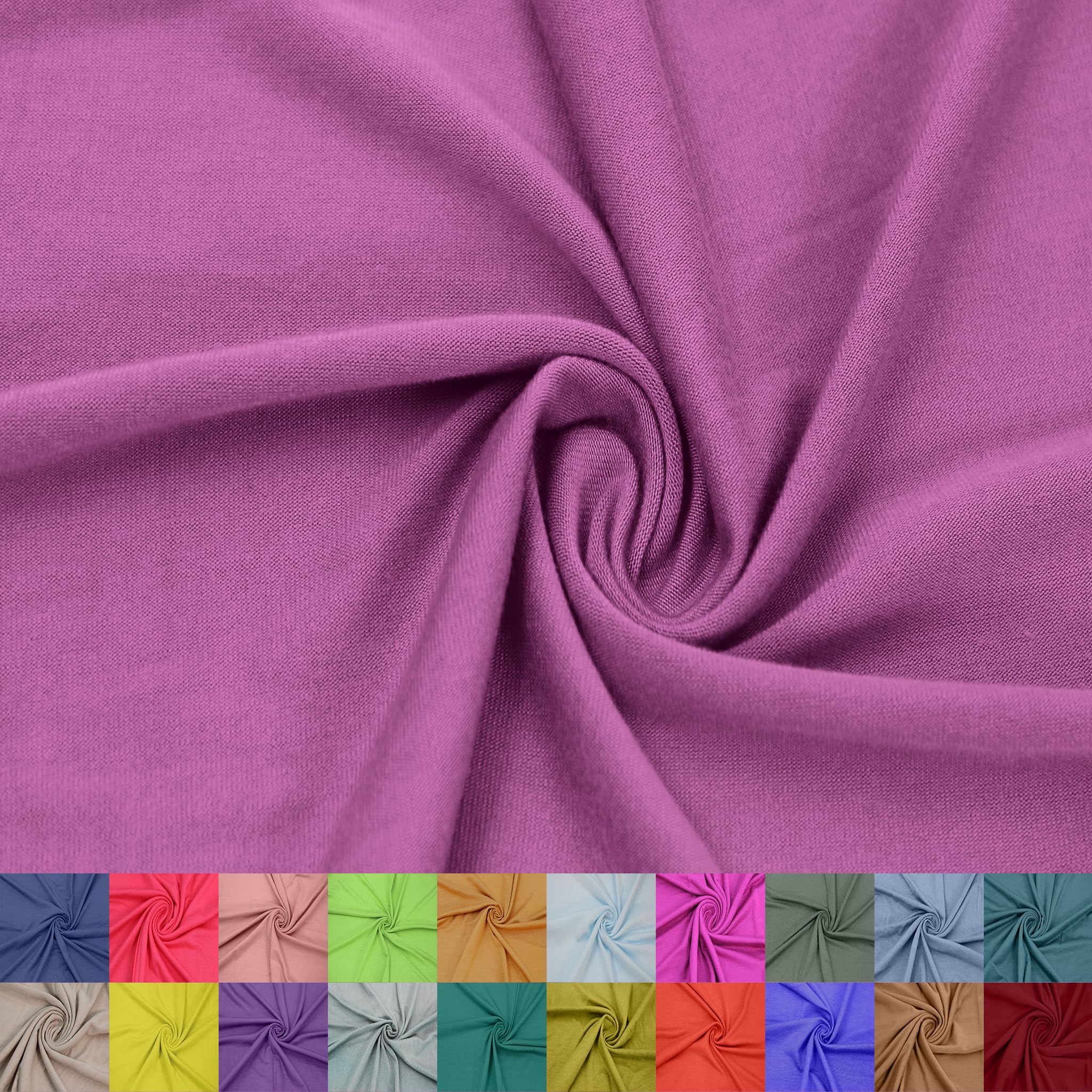 60" Wide Rayon Spandex Jersey Knit Fabric by The Yard - 4-Way Stretch, 200GSM, Medium Weight -Soft & Breathable - Apparel, Accessories, Maternity & Decorations — view 74