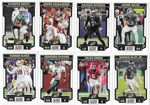 Miniatura 3 de 2023 Panini Score Football Philadelphia Eagles Team Set Gift Pack 2023 Score Team Plus Bonus Eagles Set 2010-2022