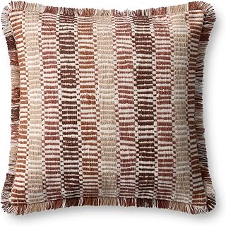 Loloi Orange/Multi 22'' x 22'' Cover Only Pillow