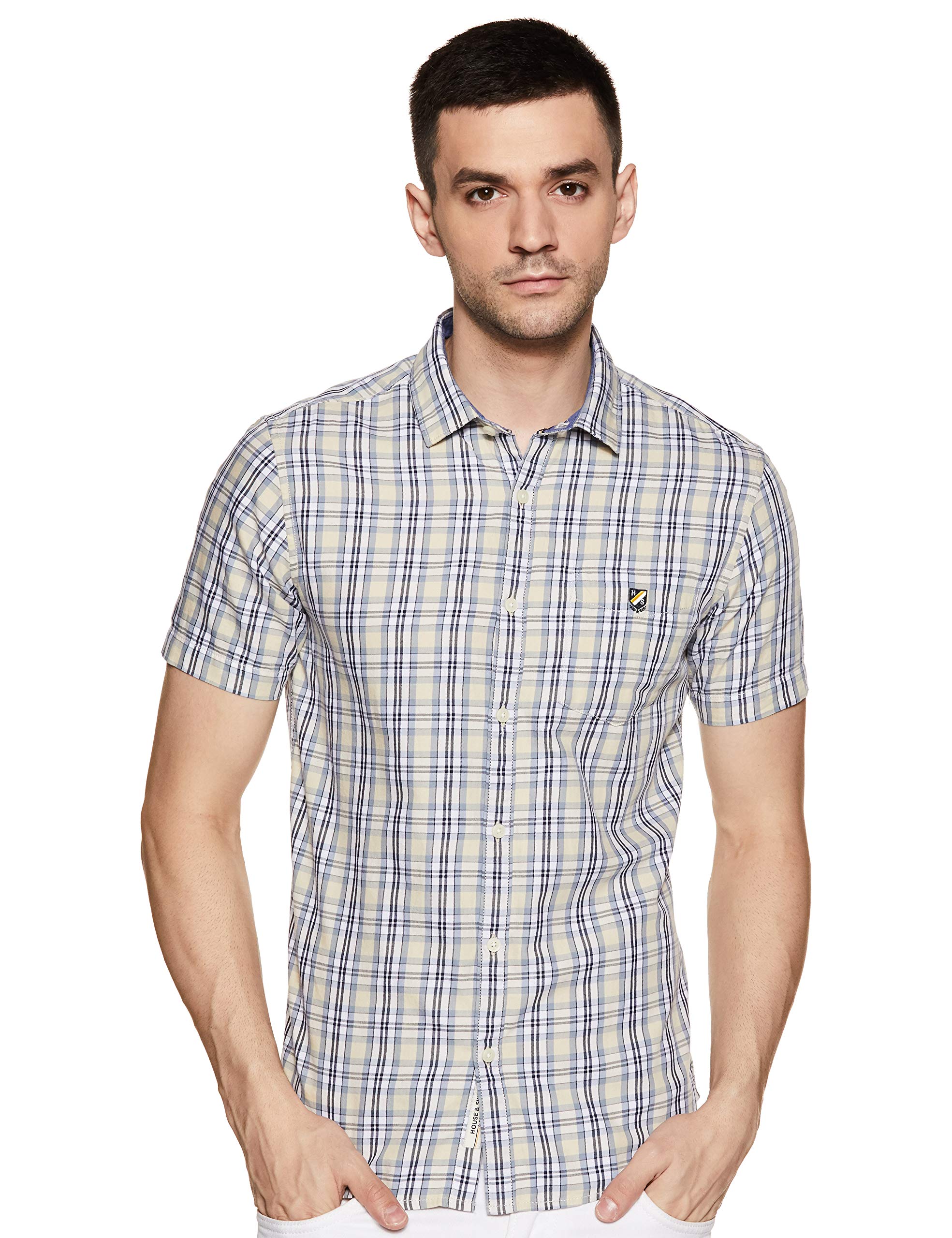 Amazon Brand - House & Shields Men's Regular Fit Casual Shirt
