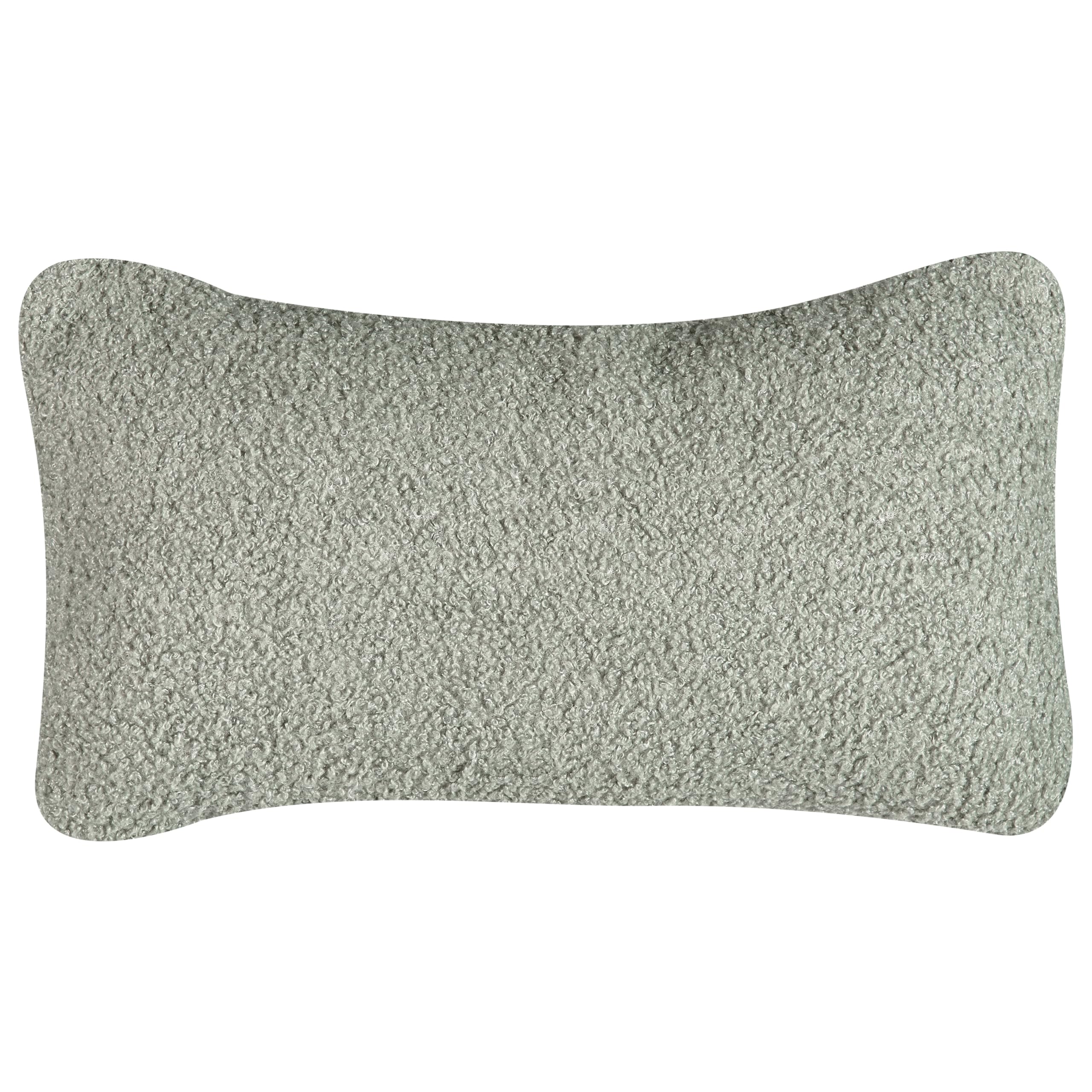 Beliani Wohnzimmer Sessel Gebogene Rückenlehne Glam Design Boucle Polsterung Schwarze Beine Grün Otsby