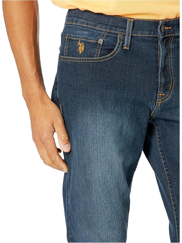 U.S. POLO ASSN. Stretch Slim Straight Five-Pocket Denim Jeans