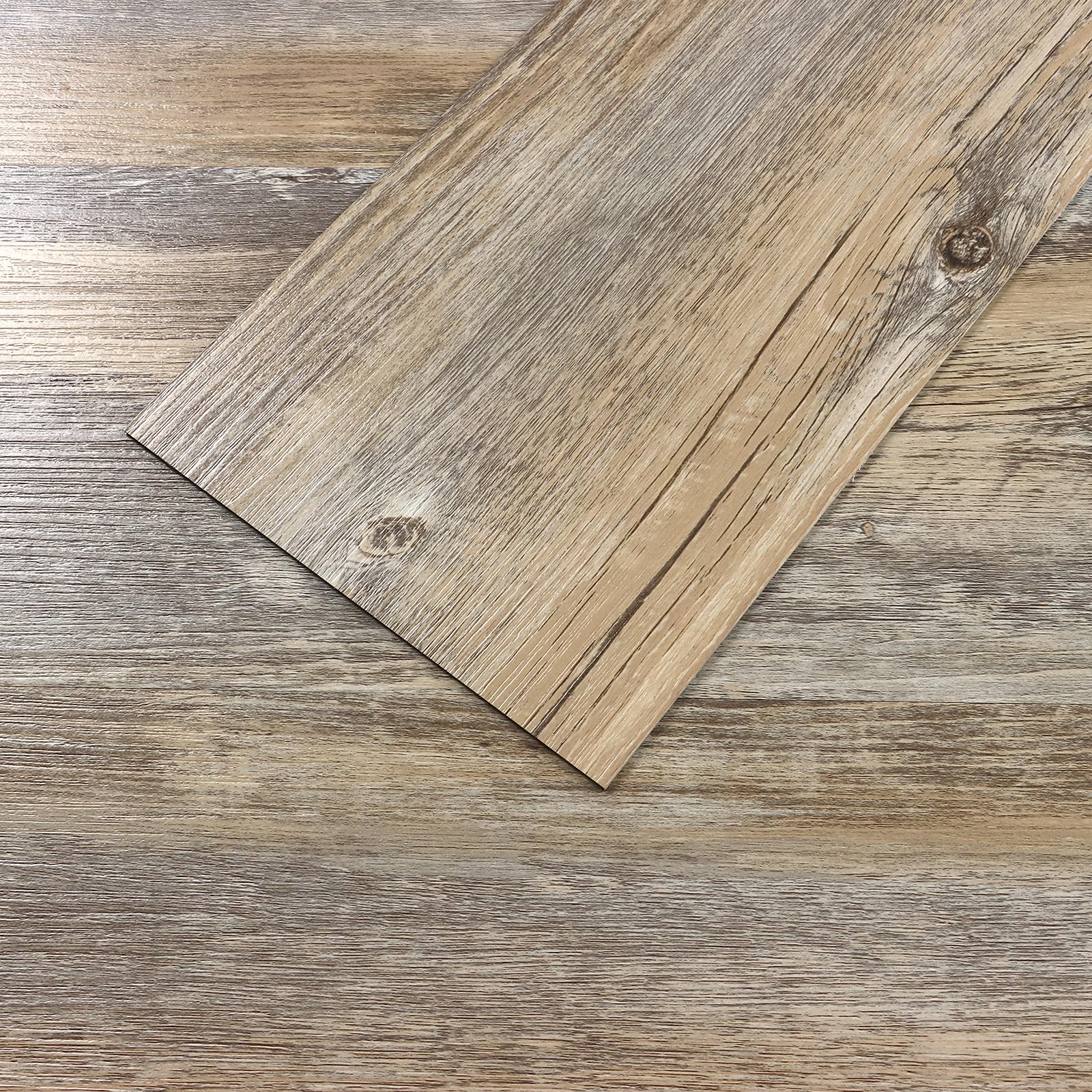 VEELIKE Distressed Vinyl Plank Flooring Waterproof Peel and Stick Floor Tile Wood Vinyl Flooring 16 Pack 24 Sq.Ft. Self Adhesive Vinyl Floor Tiles 36'
