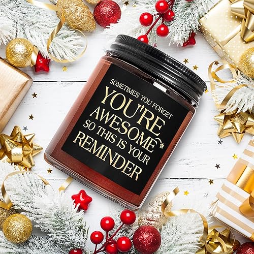 Miniatura 6 de Regalos para mujeres y hombres  Vela inspiradora relajante  Gracias, amistad, regalo de cumpleaños para ella, hermana, mejor amiga, compañero de