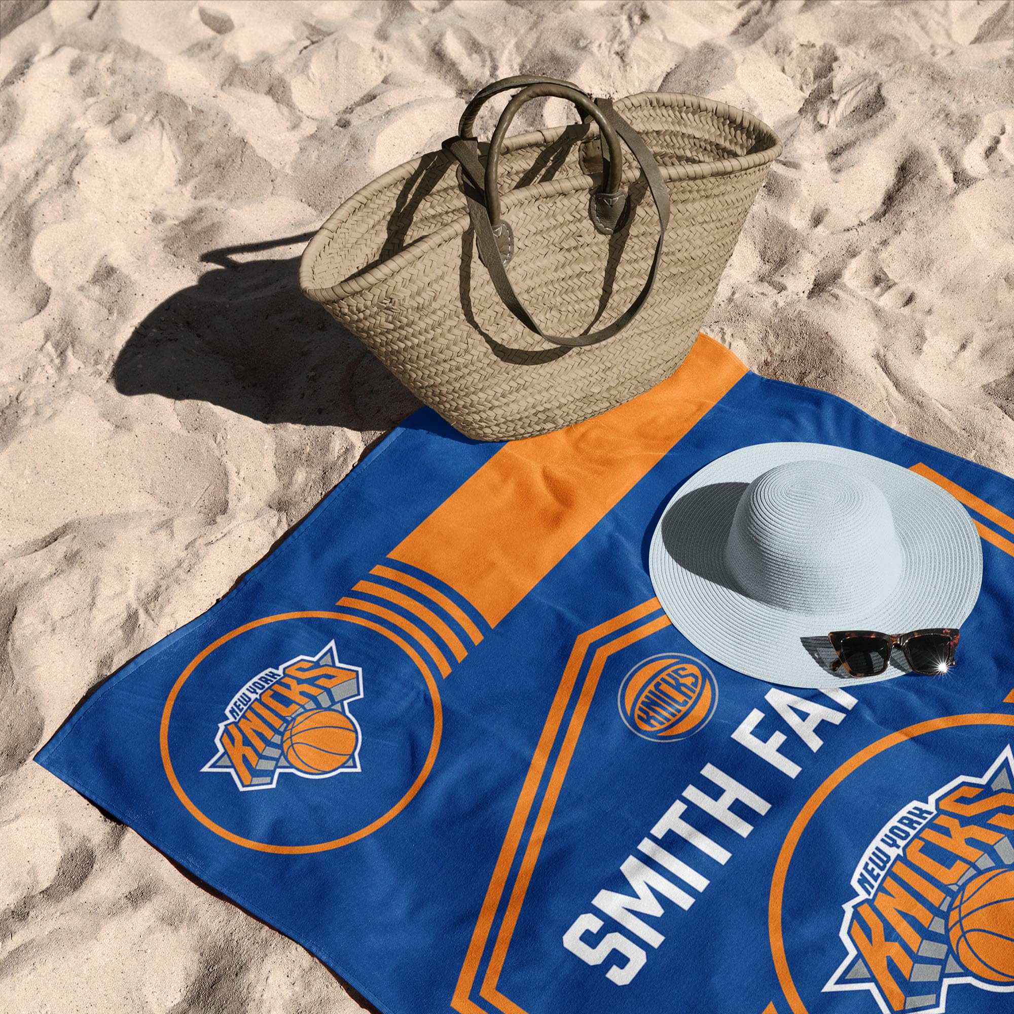 Northwest NBA New York Knicks, Dominion, personalisiertes Strandtuch, 76,2 x 152,4 cm