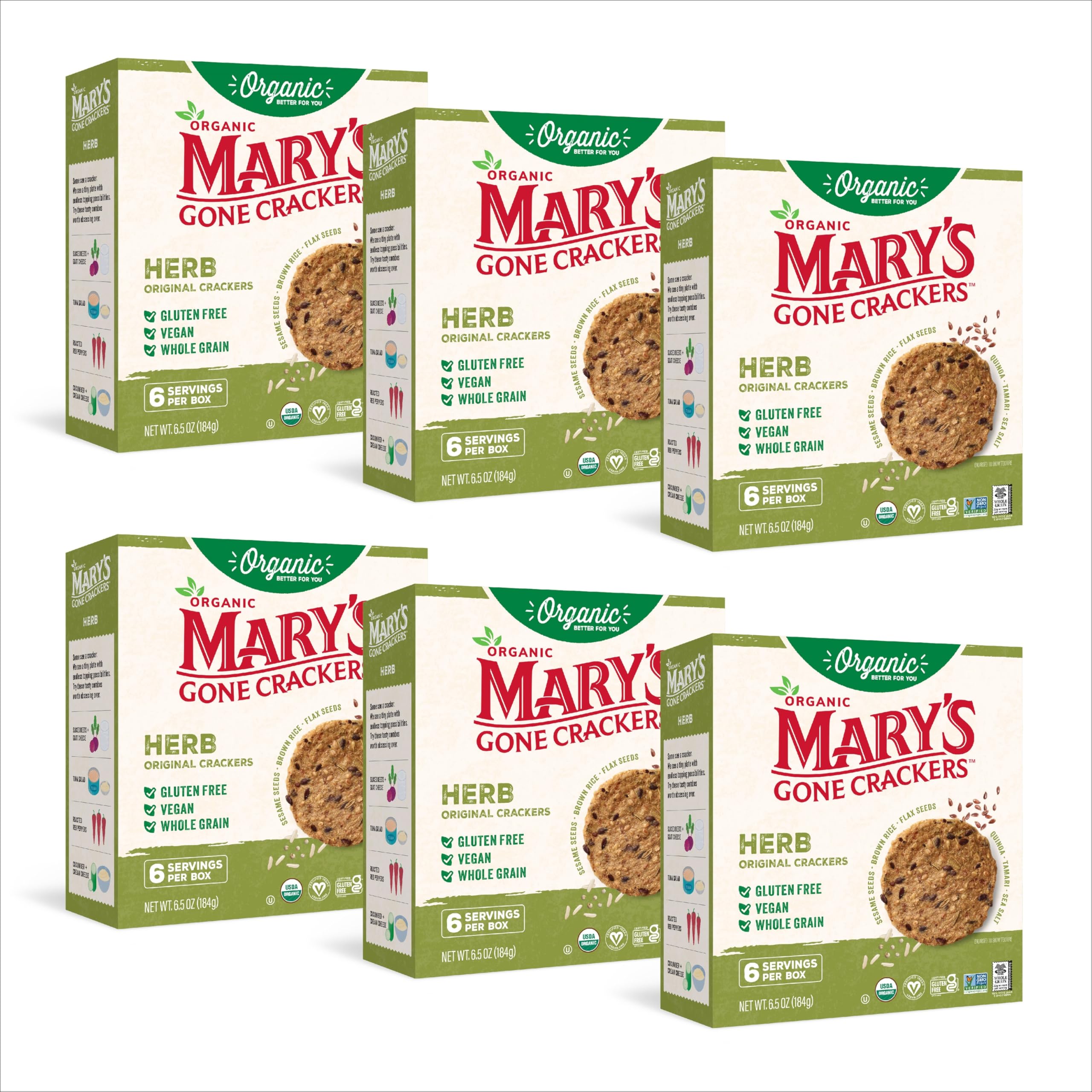 Amazon.com: Mary's Gone Crackers Organic Herb Original Crackers