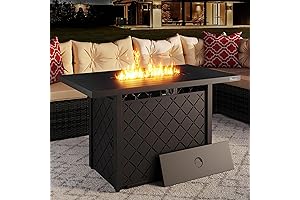 YITAHOME 43 Inch Gas Outdoor Fire Pit Table