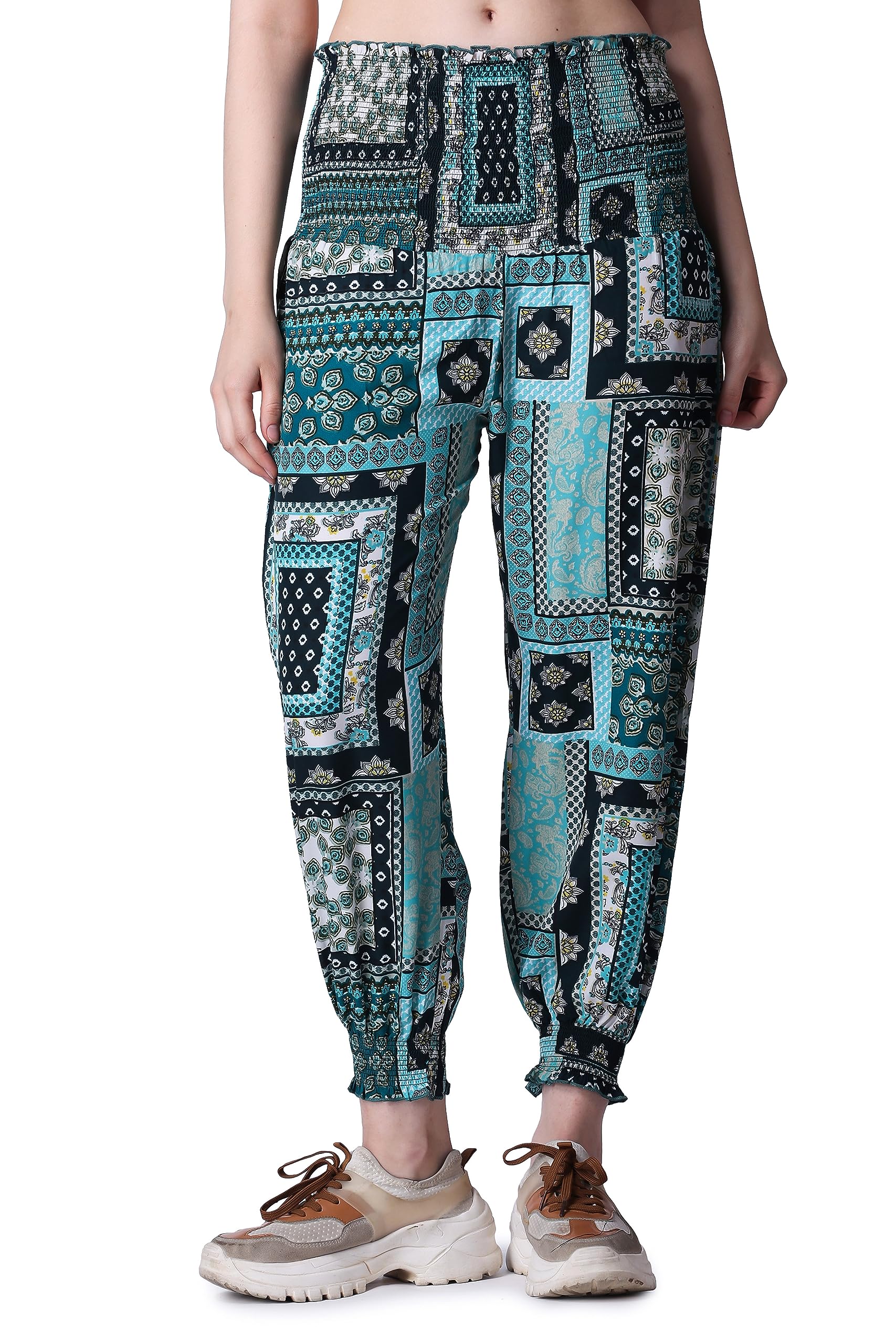 popwings Casual Boho Printed Joggers for Women || Latest Stylish Western Women Joggers for Summer || Pull-On Women Joggers Pants || Women Joggers for Summer-picture-22
