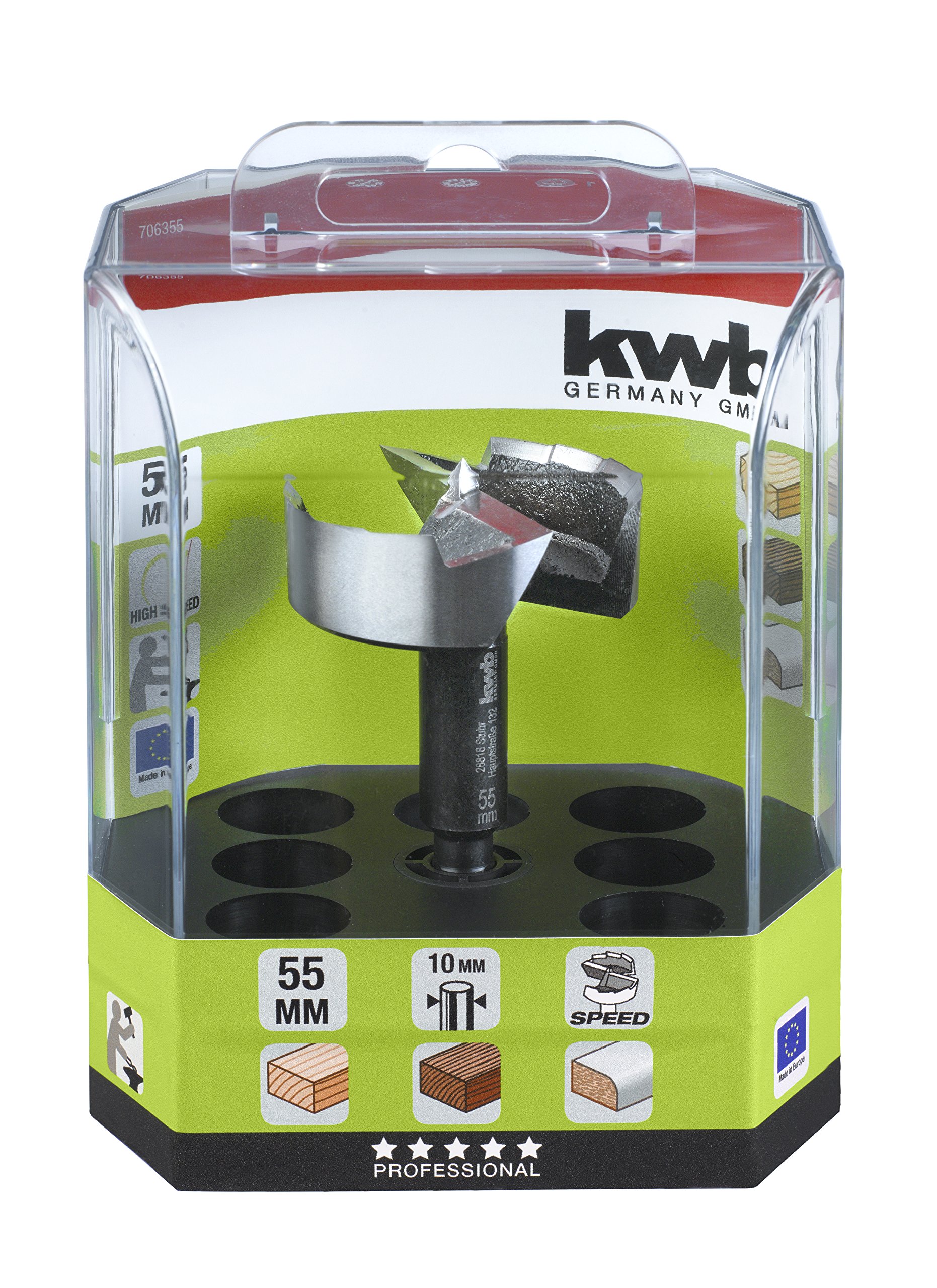 kwb AKKU-TOP Forstner bity Speed, Ø 55 mm, DIN 7483 G