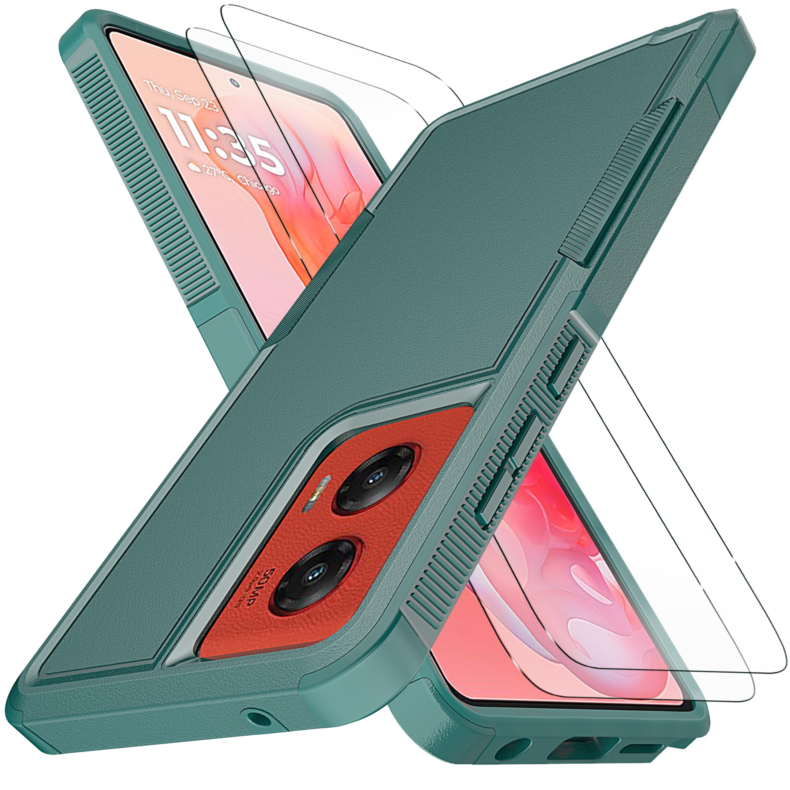 for Moto G Stylus 2024 5G Case [10 FT Military Grade Drop Protection] [Non-Slip] [2 pcs TPE HD Screen Protector] Heavy Duty Full-Body Shockproof Case