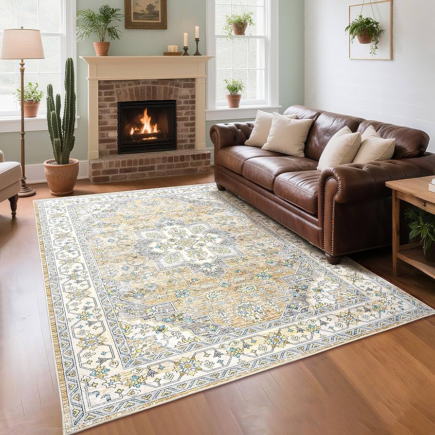 44.5×101 \"Play with ” ViNTAGE RUG Amazon.com: ALAZA Retro Steampunk Gold Gears Clock Area Rug