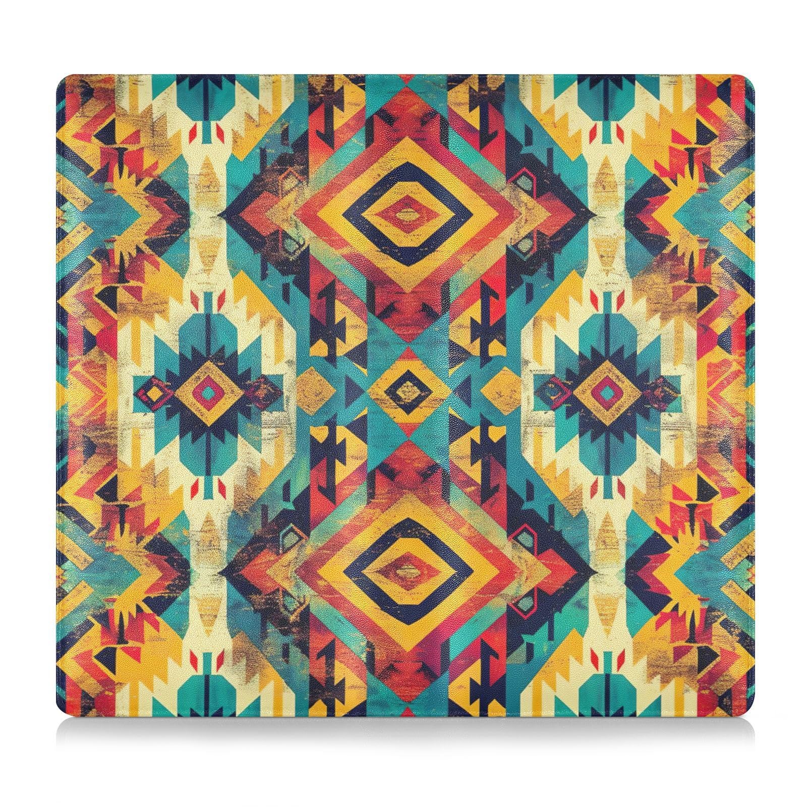 Kigai Ethnic Prints Car Registration and Insurance Holder Vehicle Glove Box Comparment Organizer Wallet Auto Accessories Case for Cards, Essential Document, Driver License