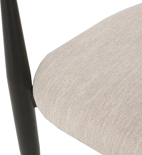 Miniatura 5 de Christopher Knight Home Elmore Silla de comedor, 22.75 pulgadas de ancho x 21.75 pulgadas de profundidad x 31.5 pulgadas de alto, beige + negro +