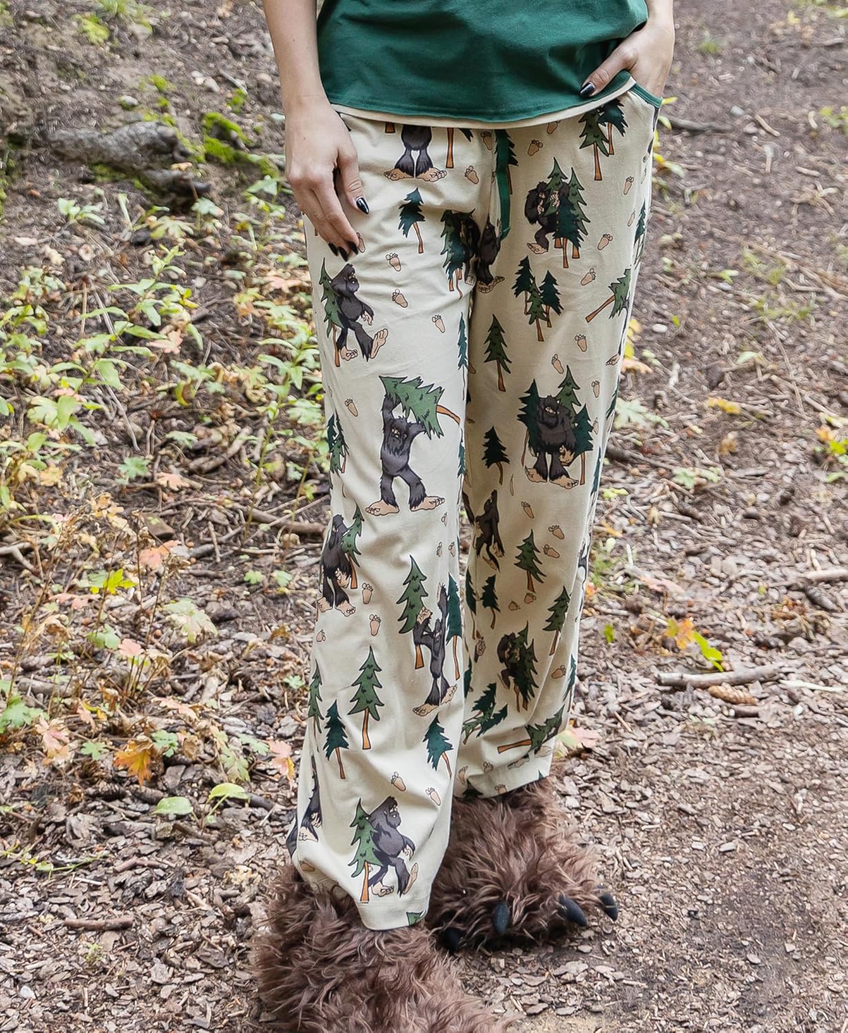 Lazy One Pajamas for Women, Cute Moose Pajama Pants and Top Separates - Image 3