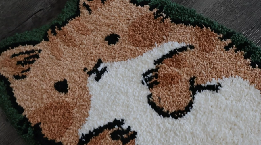 Tapete de baño gato hecho a mano 76x51 cm miniatura 7