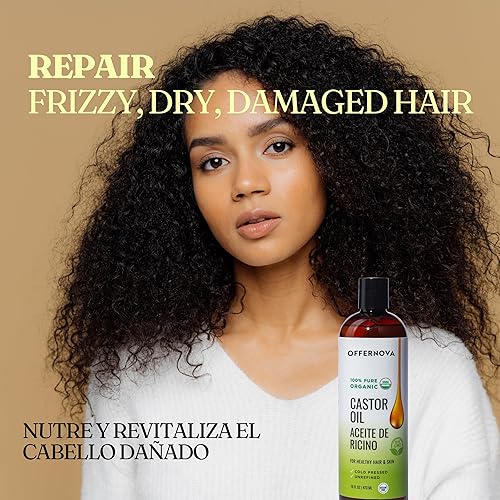 Miniatura 7 de Aceite de Ricino Ricino 100 PURO Y ORGANICO - Para el Cabello Cejas Pestañas Piel Artritis - Libre de Quimicos - Aceite de Higuereta