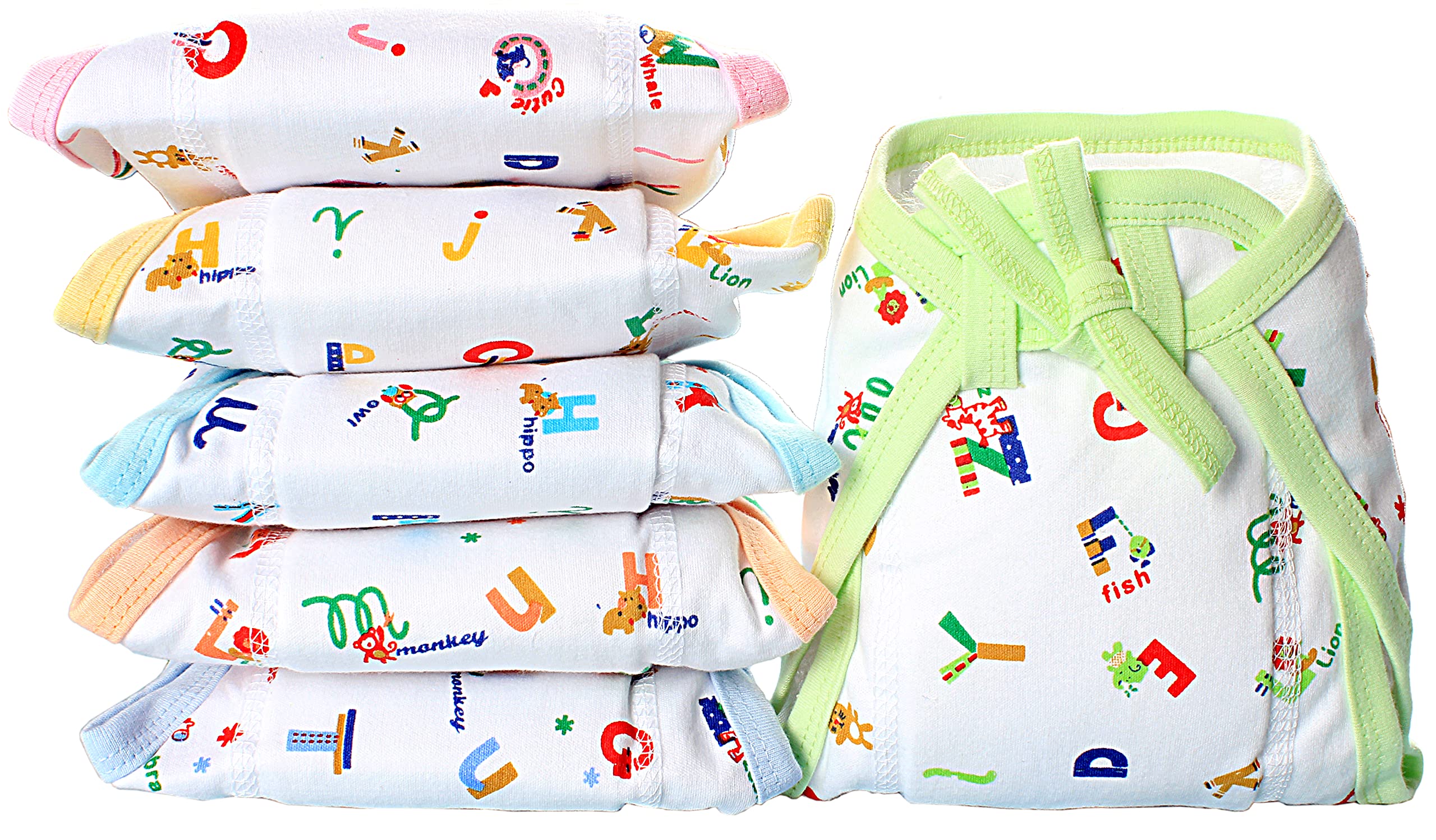 MOM CARE Cotton Cloth Nappies for Newborn,Reusable Diapers,Langots,U Shaped Double Layer Padded Extra Soft Nappy For Boy, girl Unisex Babies(Pack of 6) (0-4 Months) Off-White