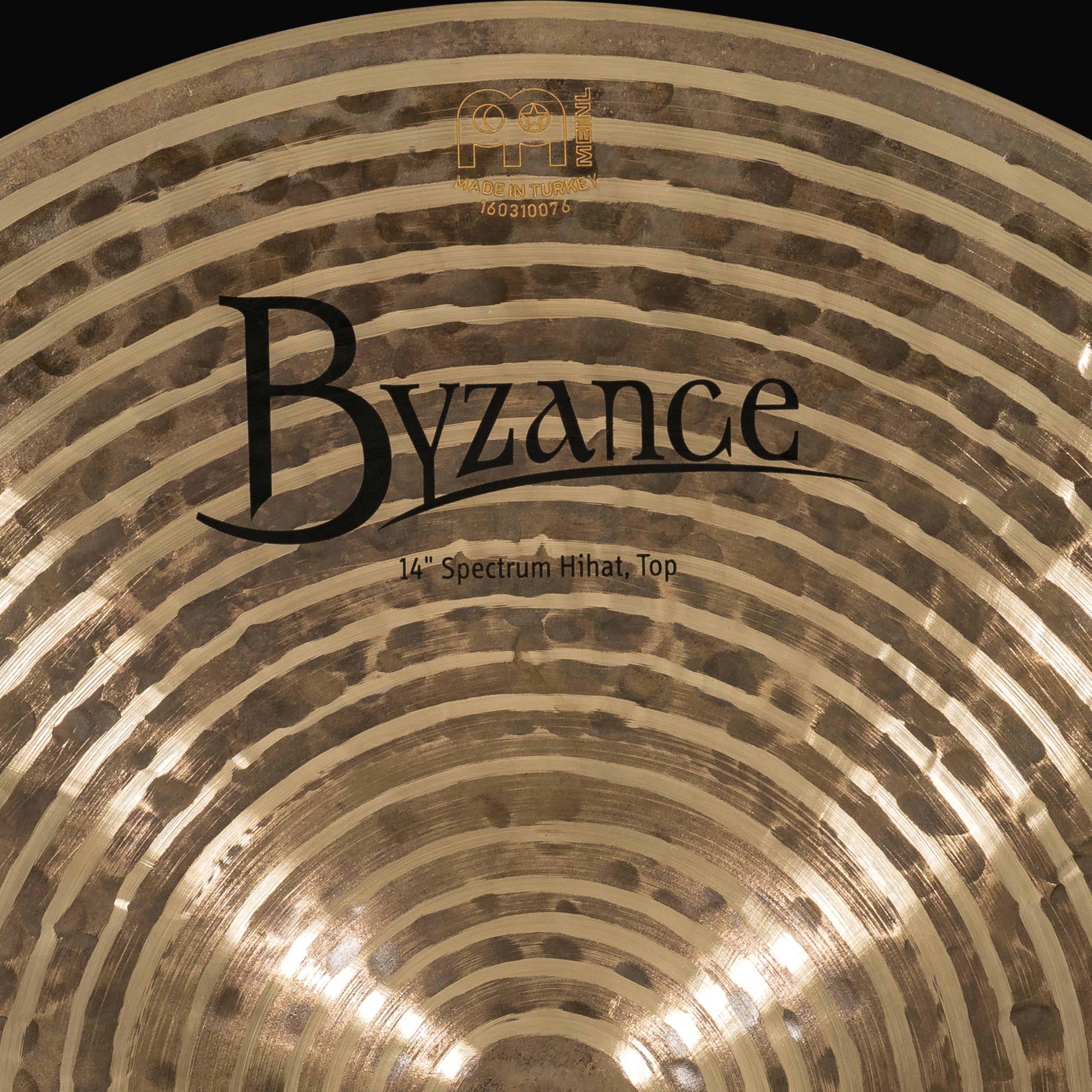 Meinl Cymbals Byzance Dark Rodney Holmes Hihat 14 Zoll (Video) Schlagzeug Becken - Paar - (35,56cm) B20 Bronze, Dunkles Finish (B14SH)