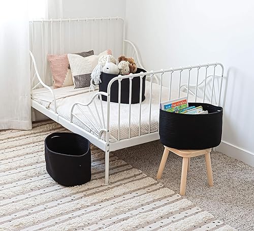 Miniatura 4 de OrganiHaus  Juego de 3 canastas de cuerda de algodón, para estante