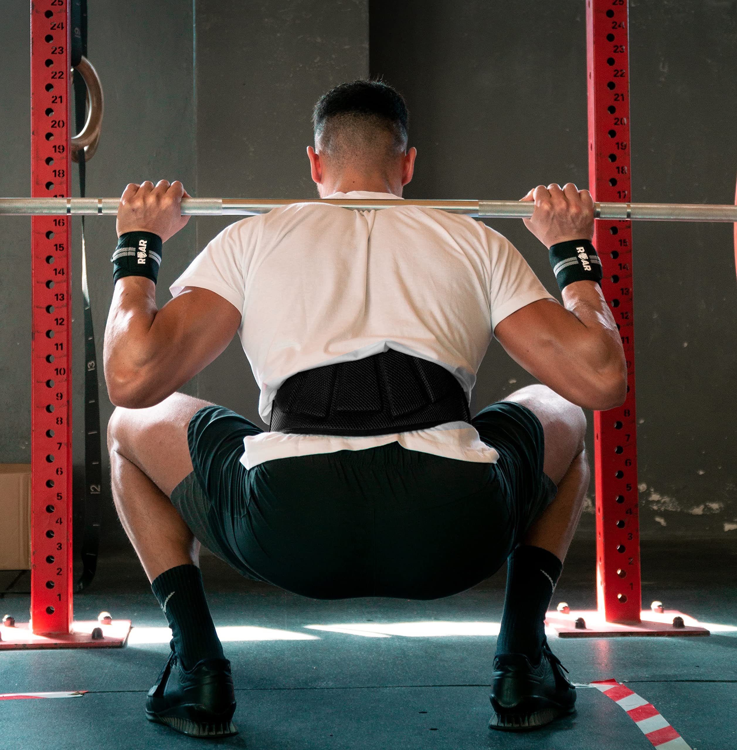 Roar® Cintura lombare Palestra, Cintura Palestra Uomo e Donna, Cintura Sollevamento Pesi, Sollevamento Pesi, Muscolazione, Cintura Gym Uomo, Cintura Pesi…