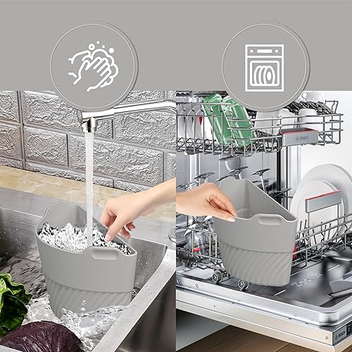 Miniatura 6 de Revestimientos de silicona para olla de cocción lenta compatibles con olla de cocción lenta de 6 a 8 cuartos de galón, el divisor de olla de cocción