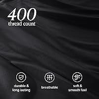 Vista 68 de Bare Home 100% Organic Cotton Sateen Fitted Sheet - Smooth Sateen Weave - Breathable & Cooling - Hotel Luxury - Durable Fitted Sheet - Deep Pocket