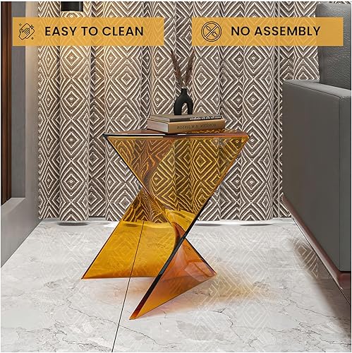 Miniatura 125 de LeisureMod Mesa auxiliar moderna color gris, elegante mesa auxiliar para dormitorio y sala de estar