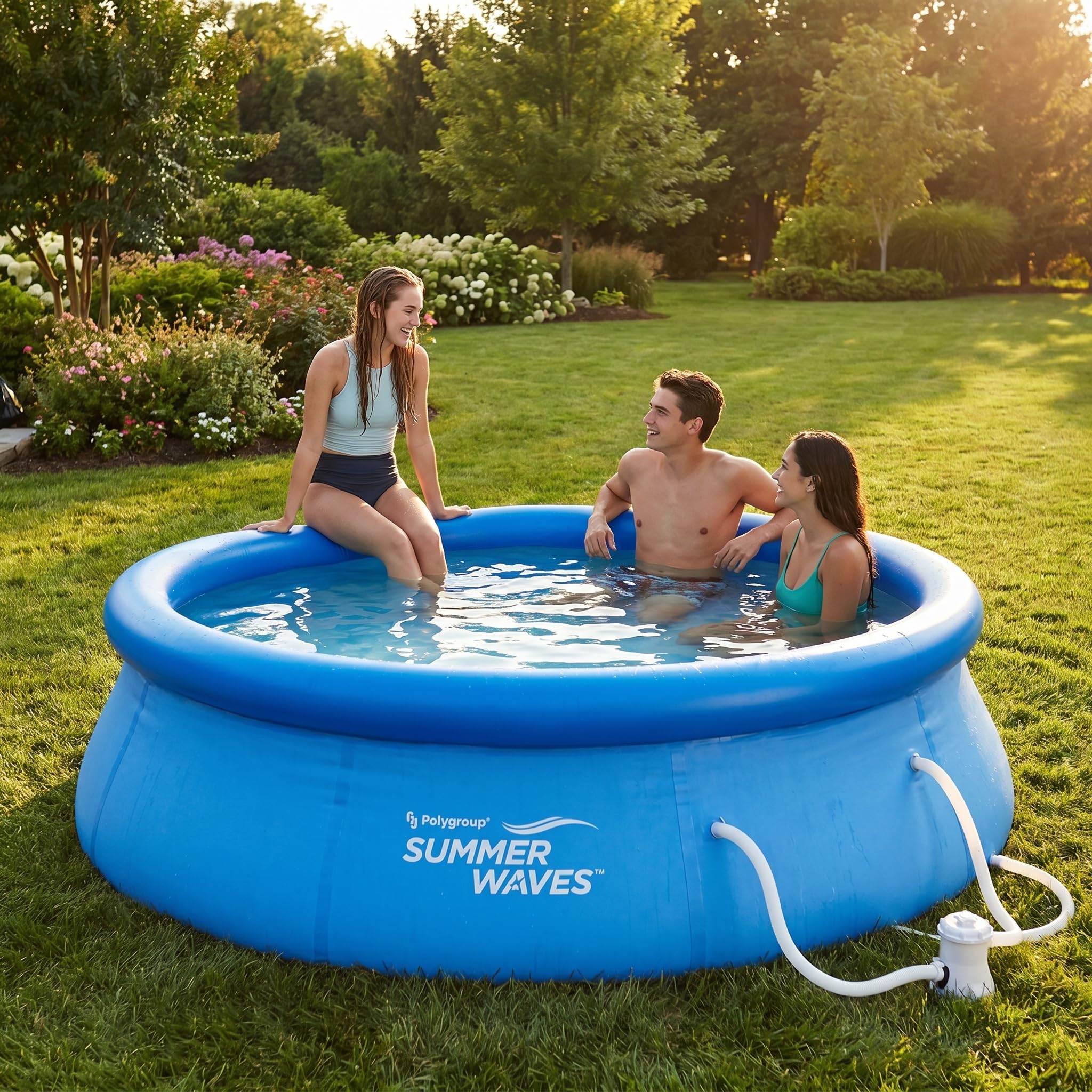 Summer Waves Fast Set Quick Up Piscina 366 x 91 cm swimming pool Familias Piscina con bomba de filtro