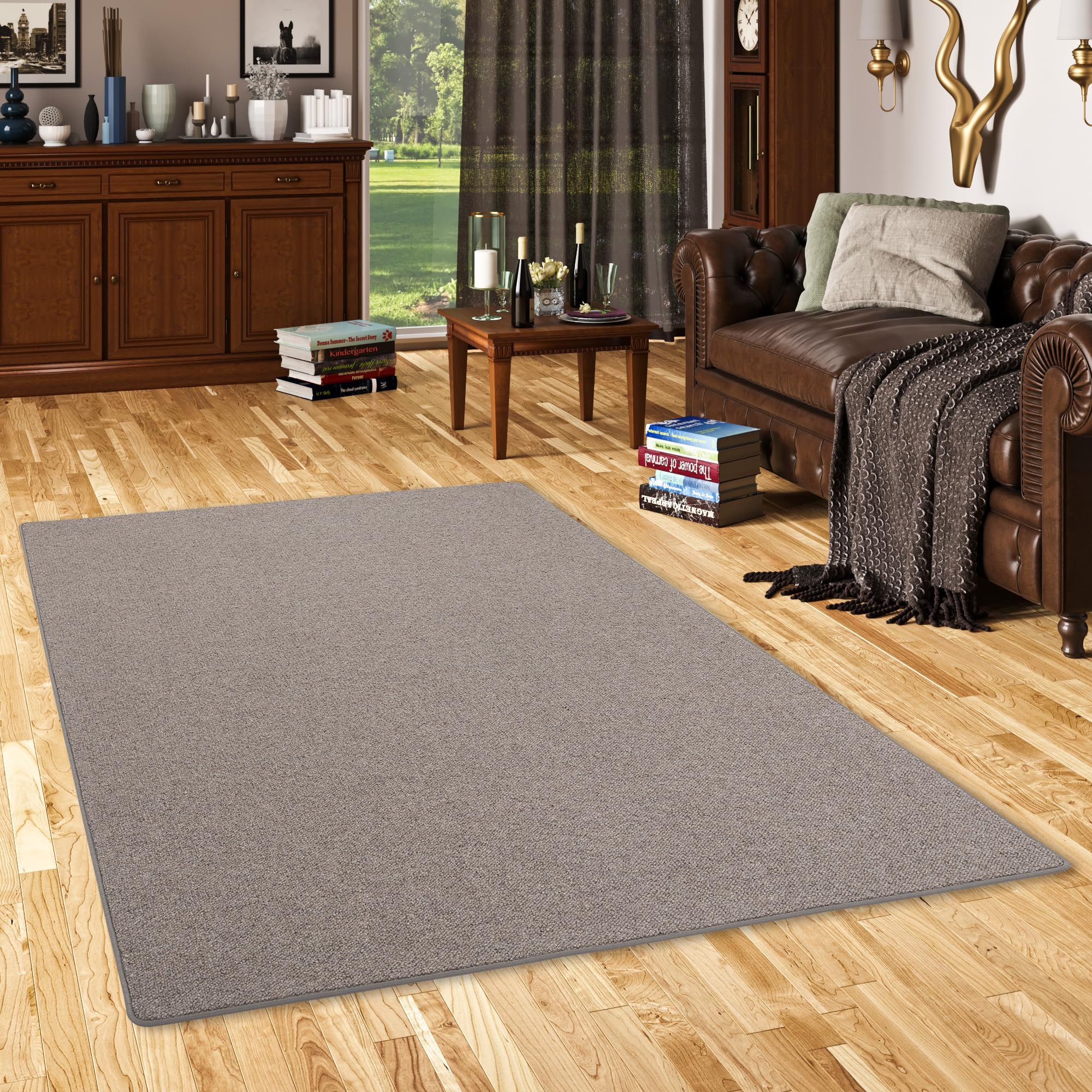 Snapstyle Berbère - Tapis en Laine Naturelle - Anthracite - 17 Tailles