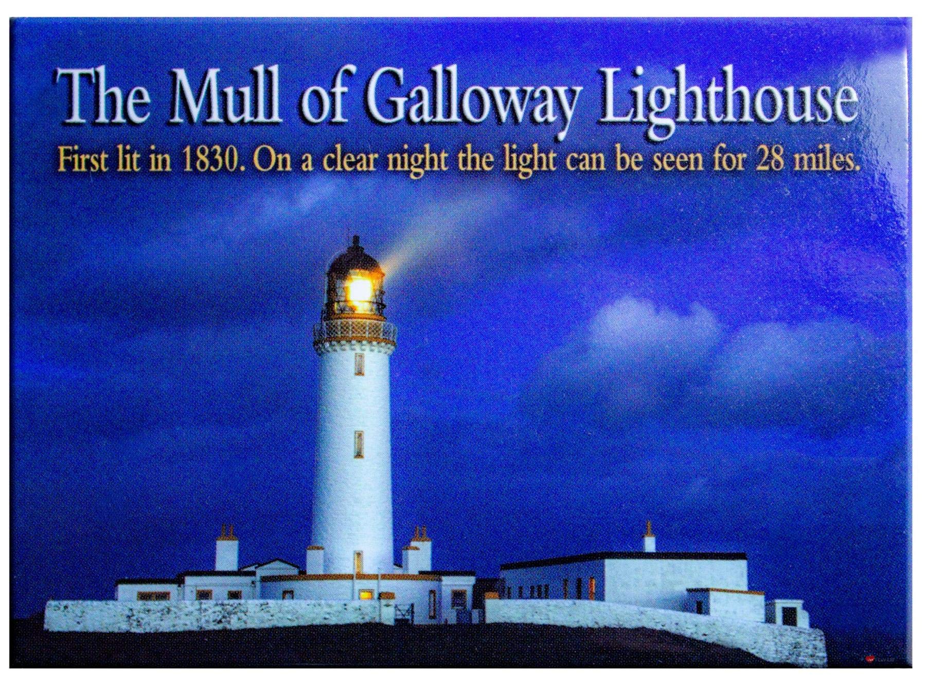 The Mull Of Galloway Lighthouse Scotland Scenic Metallic Fridge Magnet