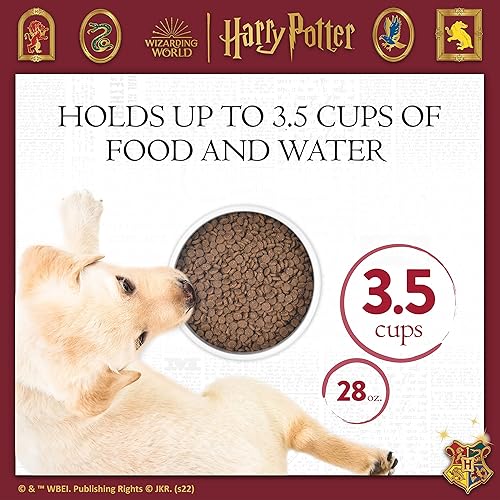 Miniatura 5 de Harry Potter Slytherin - Tazón para mascotas, cuenco de alimentación para perros o gatos, capacidad de 3.5 tazas o 28 onzas, plato de cerámica apto