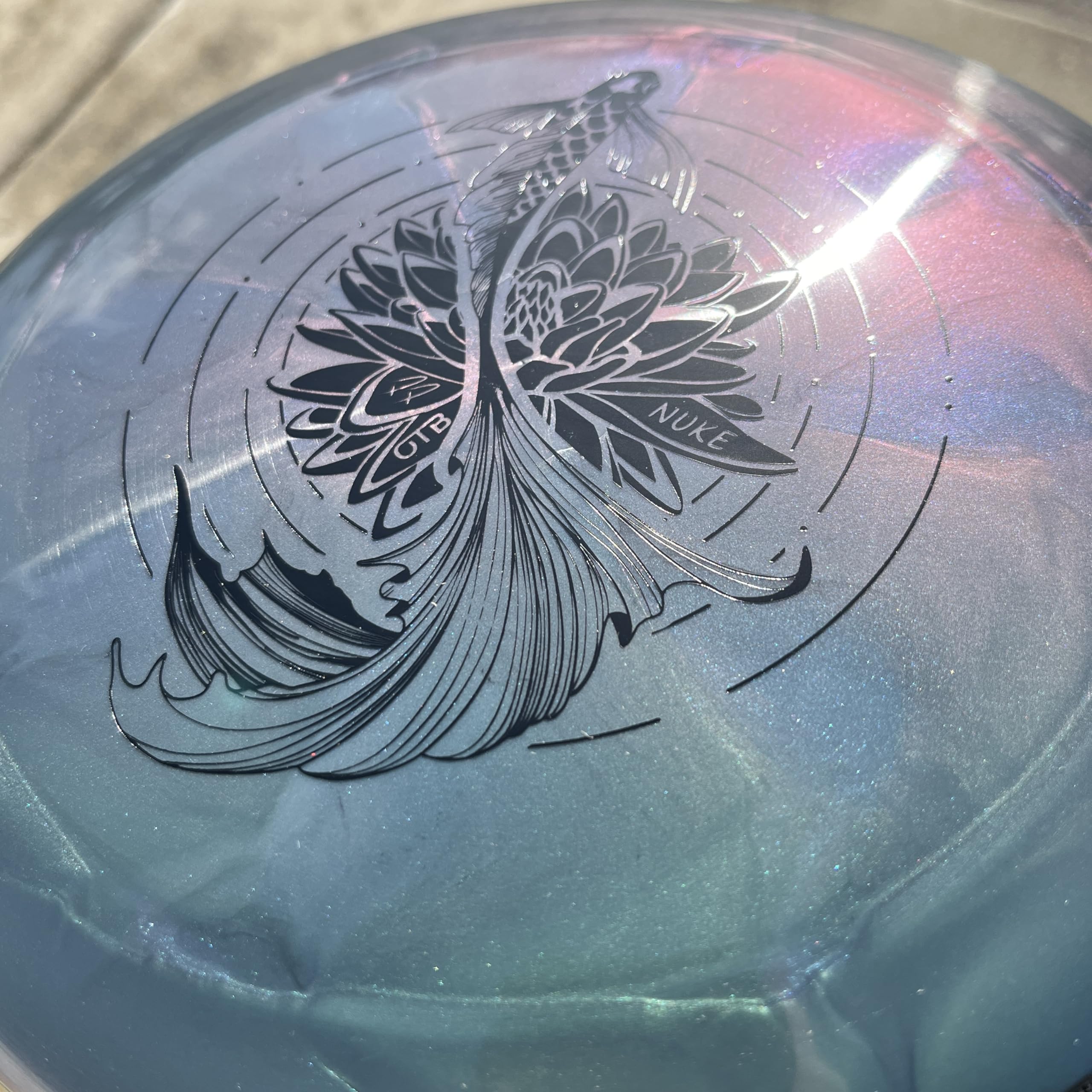 OTB Paige Pierce Tour Series Swirl Discraft Nuke | Special Edition Swirl Experimental Blend Disc Golf Disc | Overstable Discraft Disc Golf Driver | Special Run by Only The Best Discs | Farben können