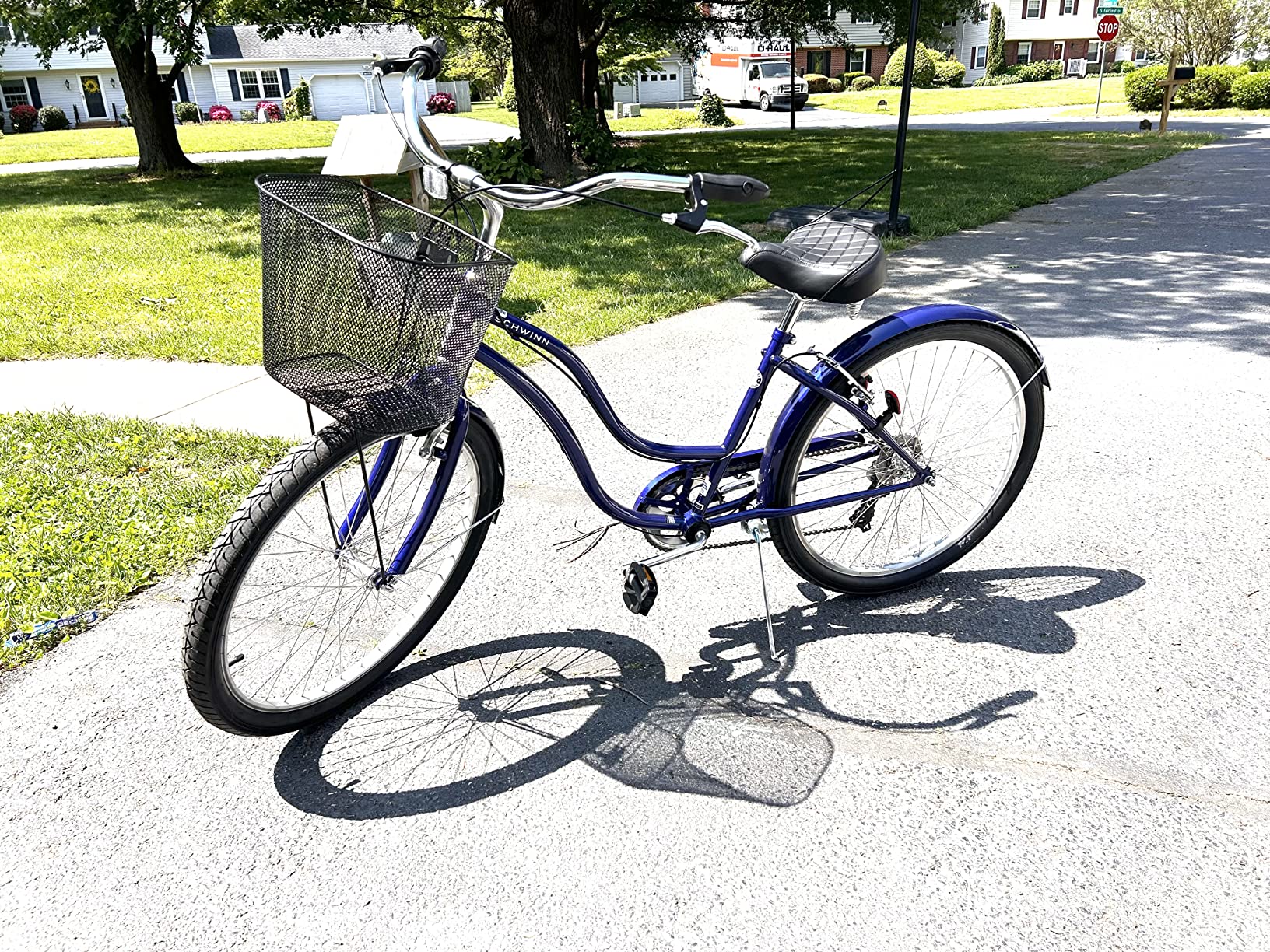 29/mo Finance Schwinn Mikko Adult Beach Cruiser Bike, 17Inch Steel