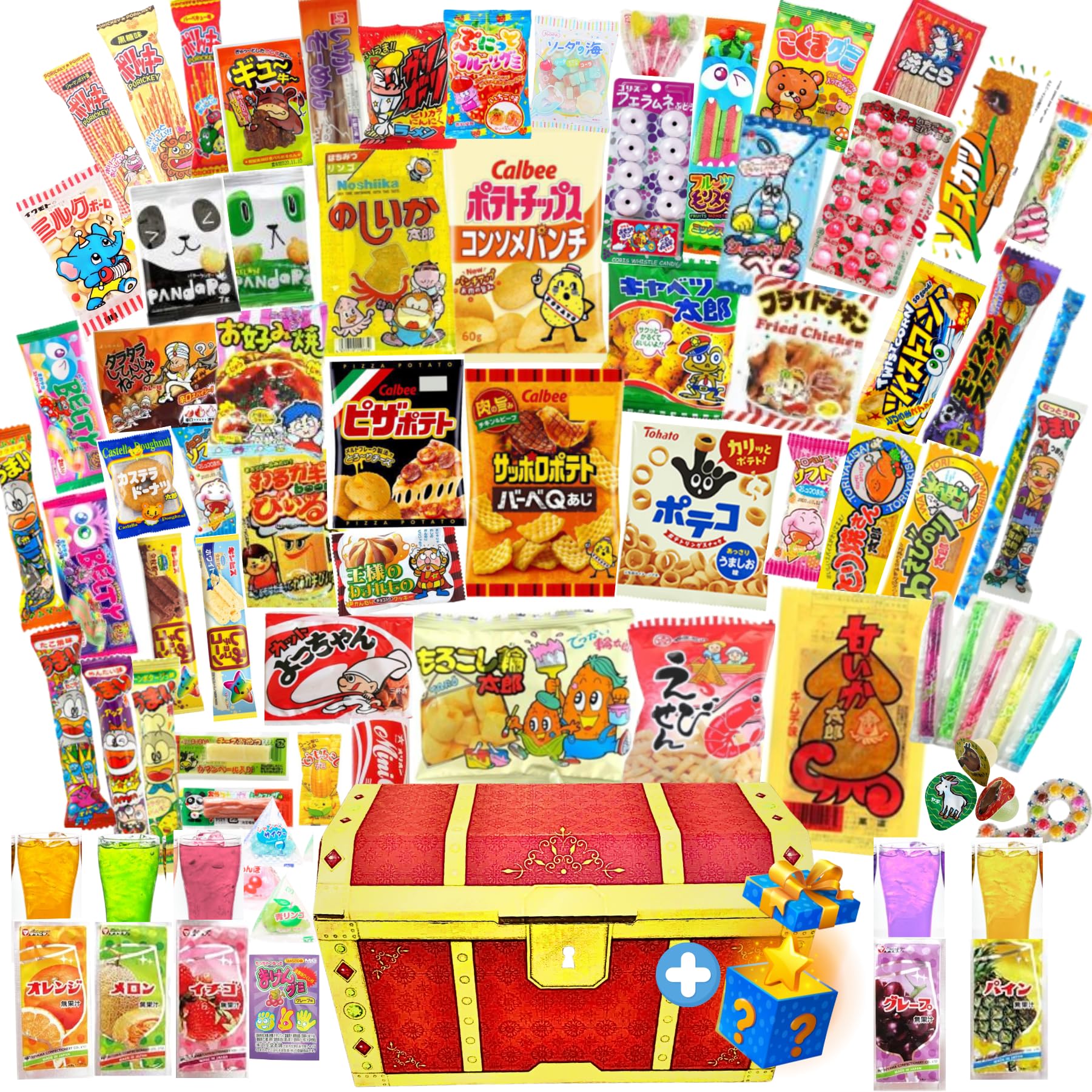 お菓子 ジュース 食品 まとめ売り Amazon.co.jp: 【駄菓子 お菓子 ジュース 詰め合わせ】計75点約1.5