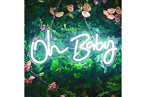 Oh Baby Dimmable LED Neon Sign: A Luminous Backdrop for Memorable Celebrations