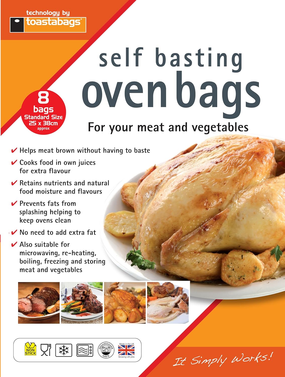 Toastabags Roasting Bags, 25 x 38 cm Standard (Pack of 50)