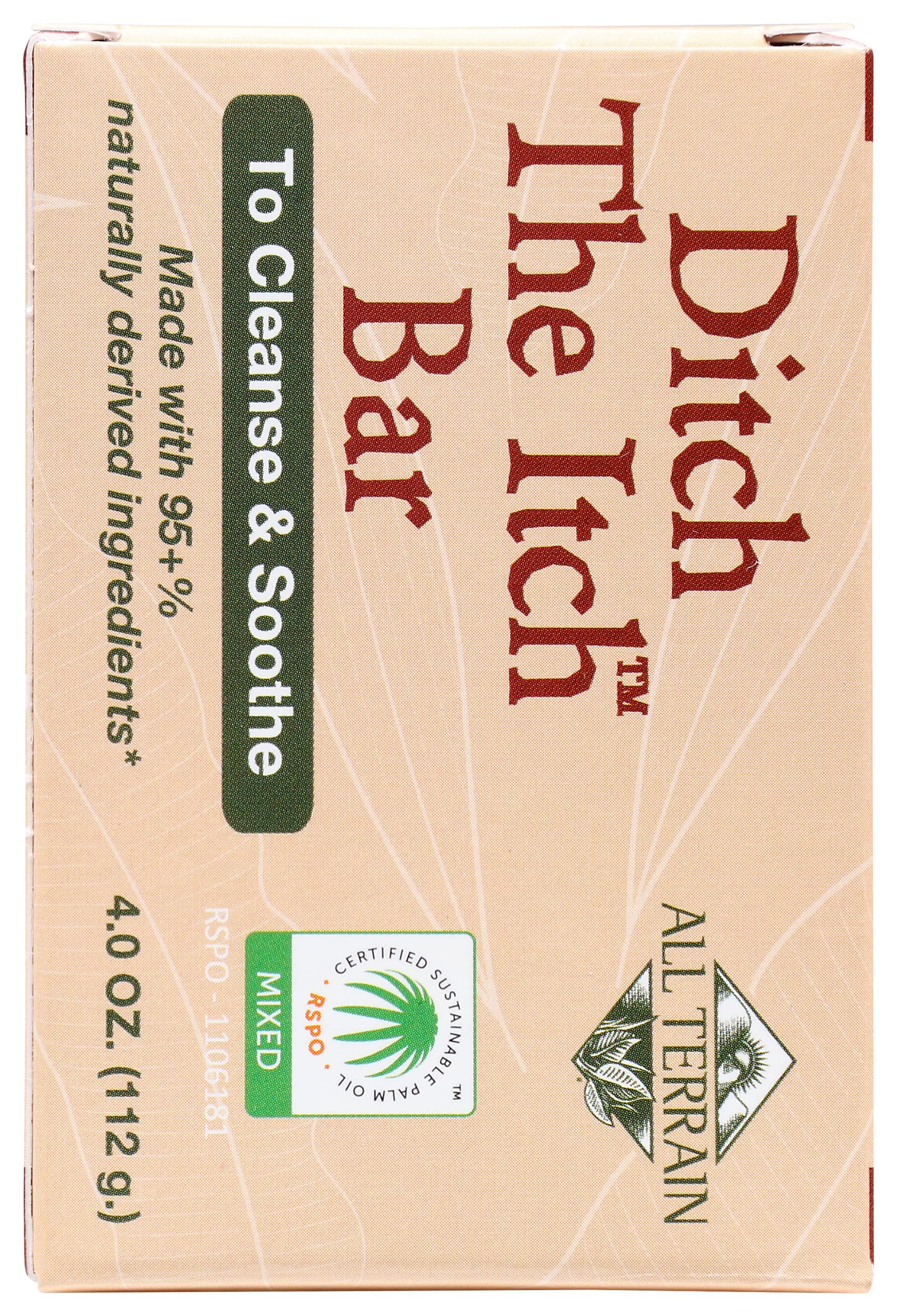 All Terrain Natural Ditch The Itch Outdoor Itch Relief Cleanse, Soothe and Nourish Itchy, Irritated Skin, DTI Soap Bar, 4oz thumbnail 2