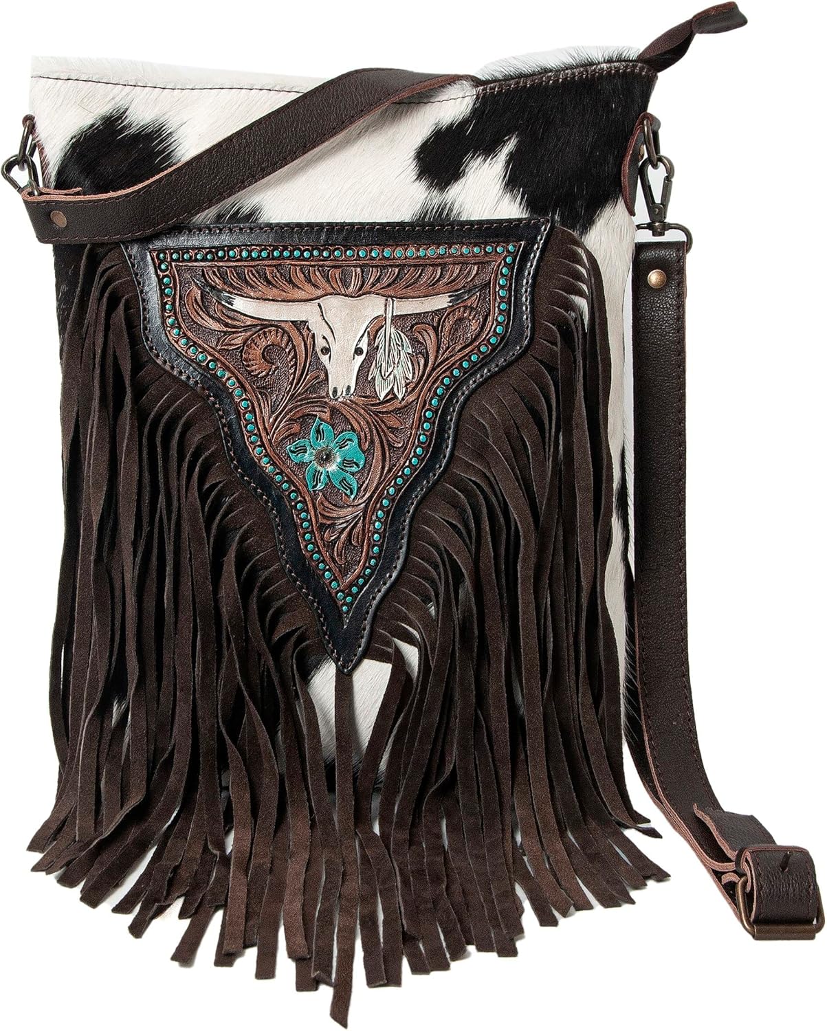 Merbaa Women Natural Cowhide Leather Hand Bag With Adjustable Detachable Strap Leather Massenger Handbag