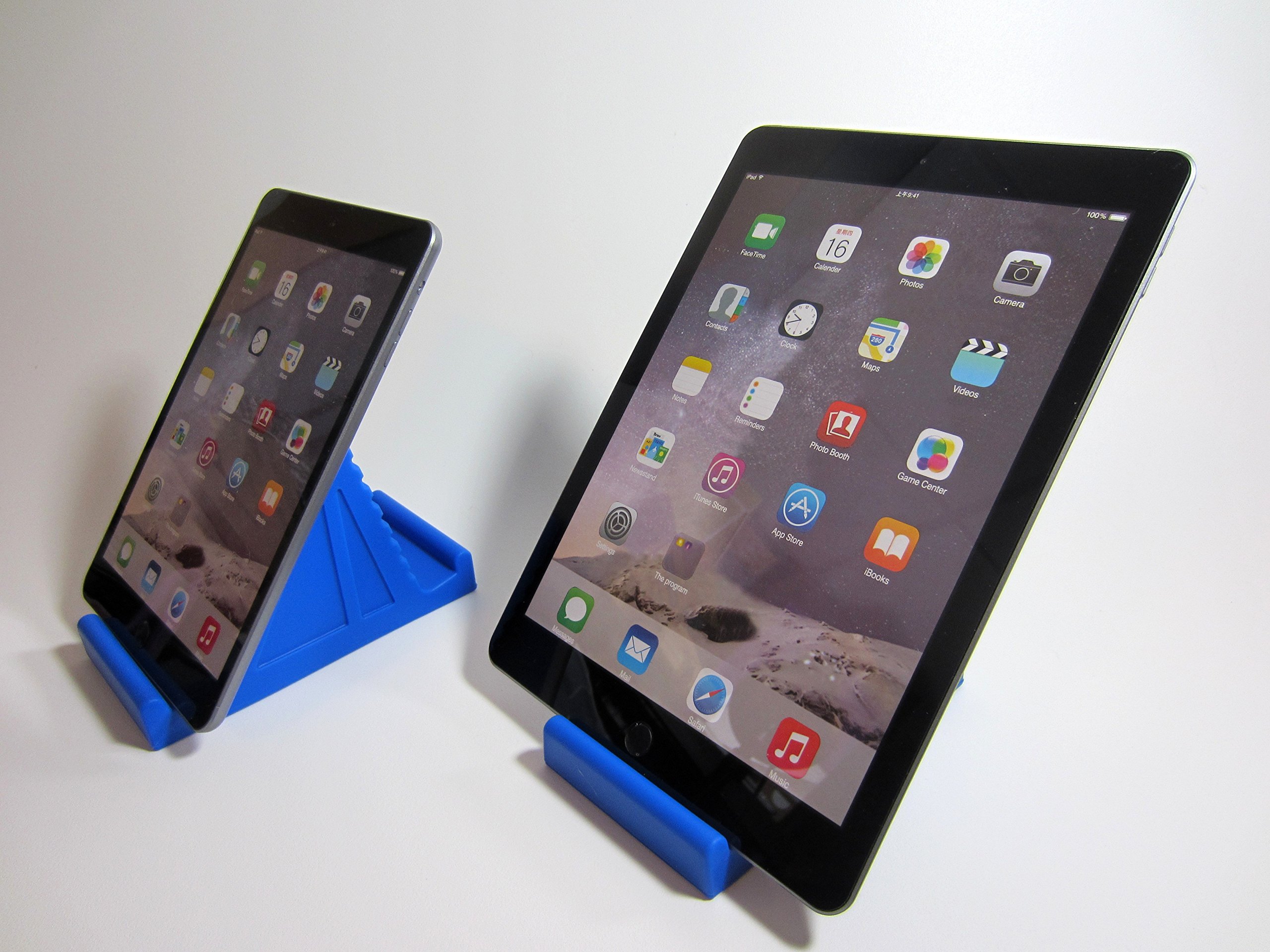 PhoneProp TabletProp - Universal Fit Soft Flexible Tablet eReader and Smartphone Stand - Top Grade Silicone Blue