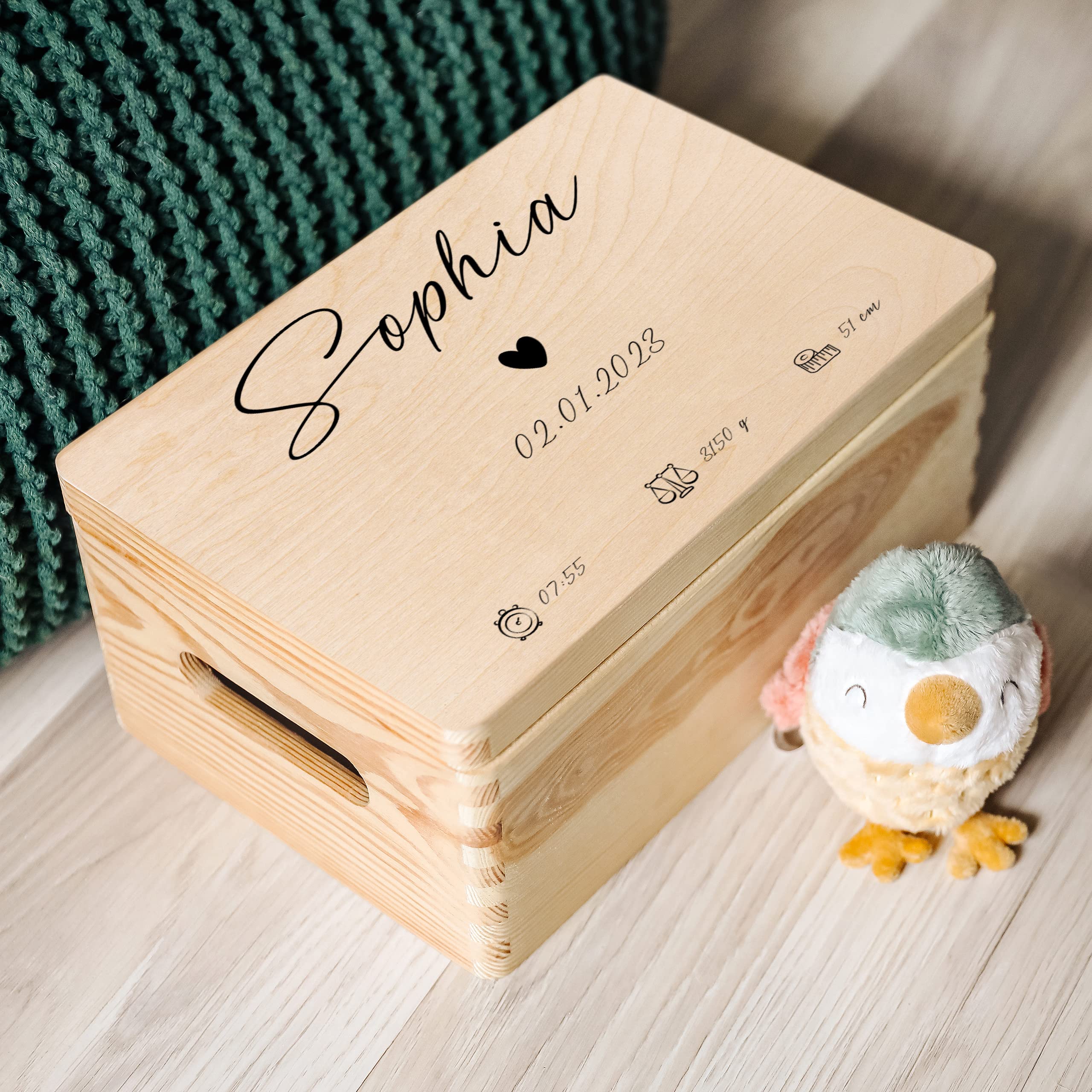 Scatola Dei Ricordi Memory Box Personalizzata Con Foto Polaroid, Nomi E Destinazione Idea Regalo Per Anniversario