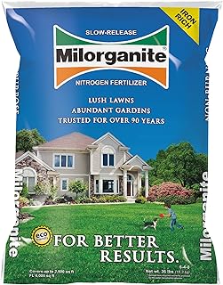 Milorganite 0636 Organic Nitrogen Fertilizer, 32-Pound