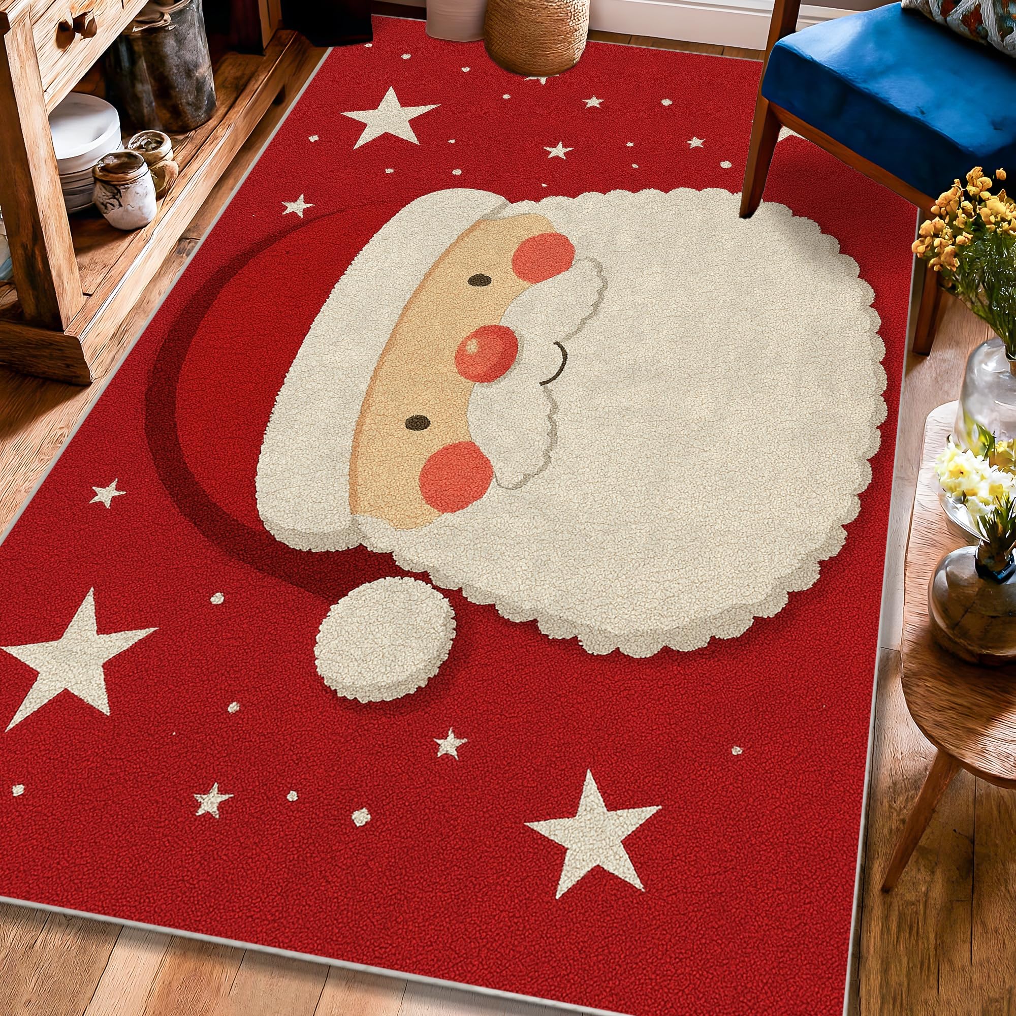 Tapis de sol salon rectantulaire antidérapant 1,2x1,8 m pour chambre et maison