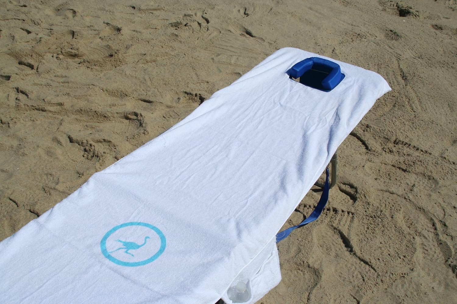 Chairs Chaise Lounges White Ostrich Chaise Custom Fitted Towel