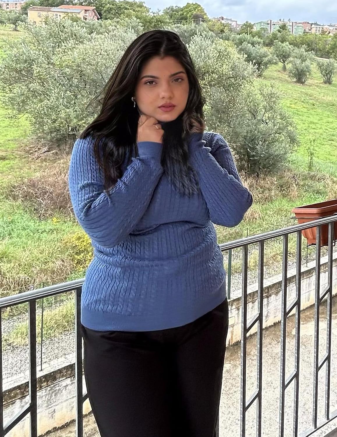 Zeagoo Womens Sweaters Turtleneck Cable Knit Long Sleeve Pullover Cute Fitted Trendy Basic Fall Winter Tops - Image 2