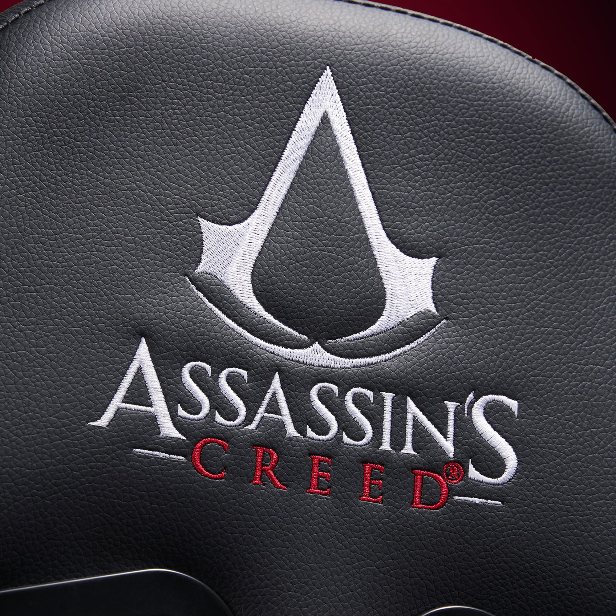 Subsonic - Silla Gaming Assassin'S Creed - Silla de Oficina Ergonómica con Espuma de Alta Densidad, Respaldo Reclinable y Reposabrazos 3D Ajustables - Altura Ajustable - Negro