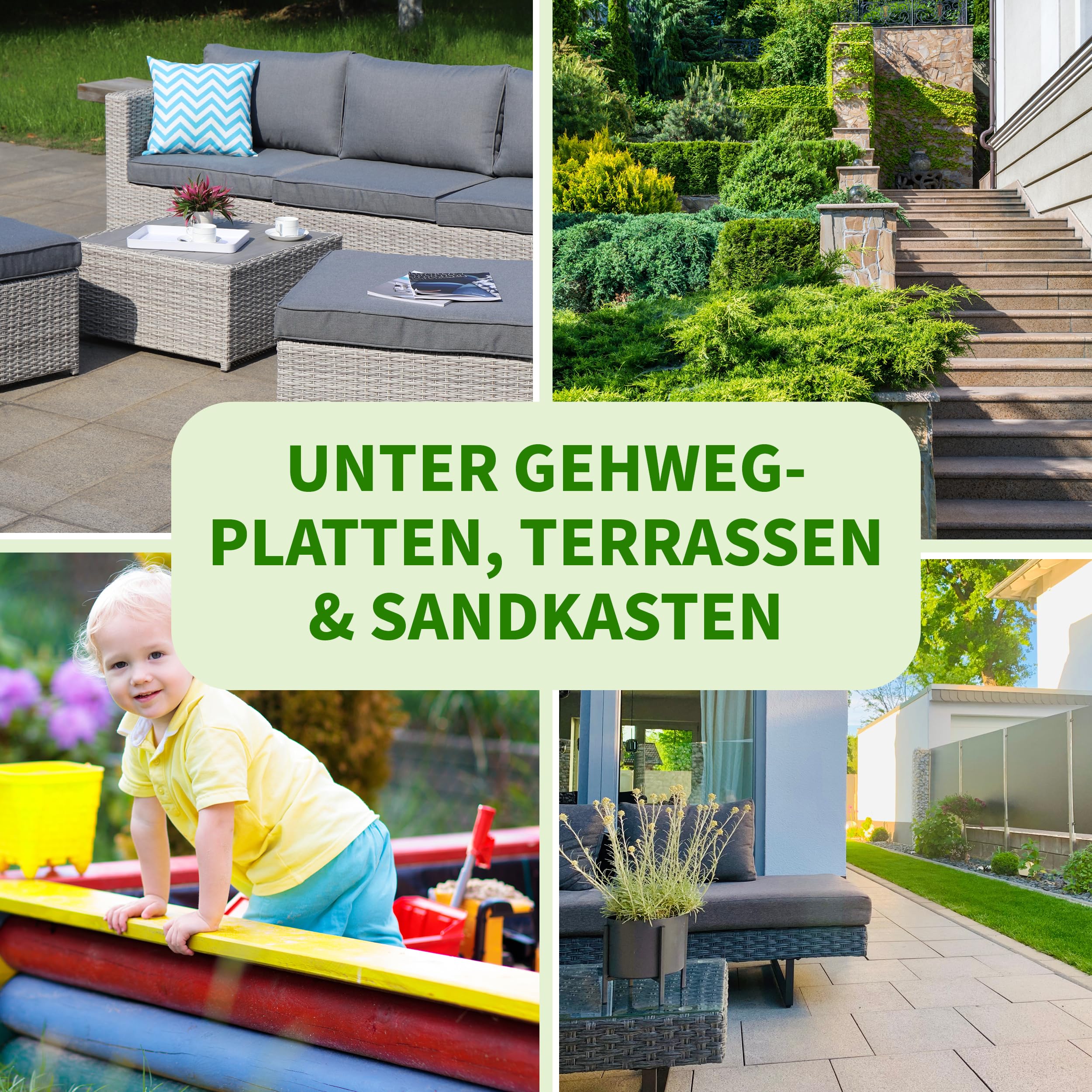 TTL GARDEN 150g/m² Unkrautvlies 50m² 1x50m Rolle - wasserdurchlässig & extra reißfest 50 x 1m breit Gartenvlies auf Rolle - UV-stabile Wurzelsperre Mulchvlies Garten Vlies Folie gegen Unkraut