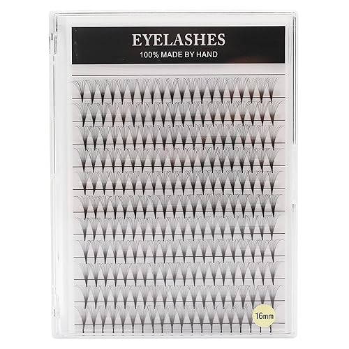 Miniatura 4 de 220 extensiones de pestañas postizas de volumen de tallo largo 14D con abanico ancho, base fina, pestañas postizas individuales largas naturales,