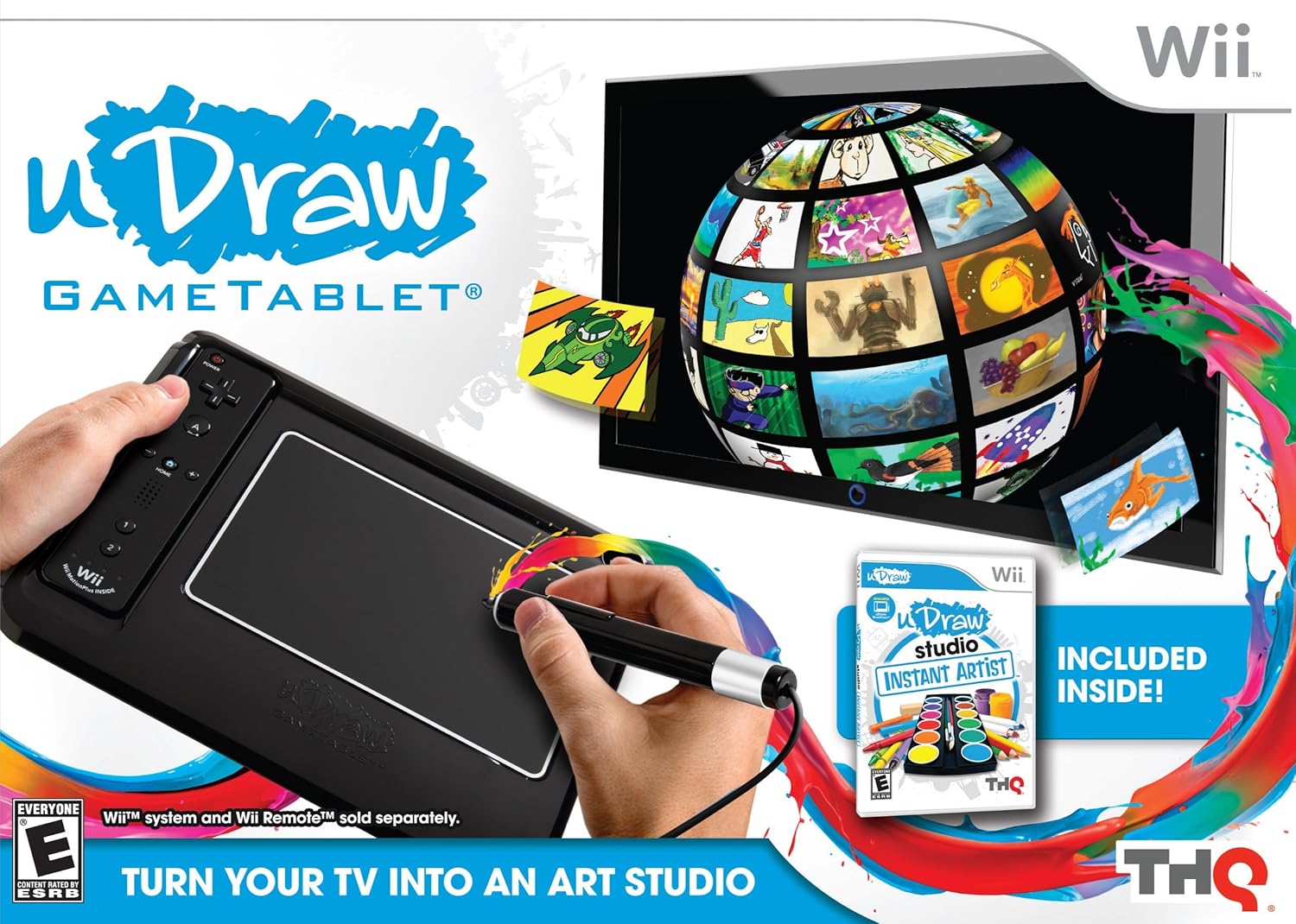 uDraw Game tablet with uDraw Studio Instant Artist Black