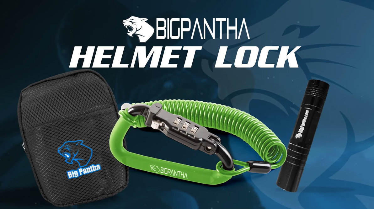 Amazon.com: BigPantha Motorcycle Helmet Lock & Security Cable